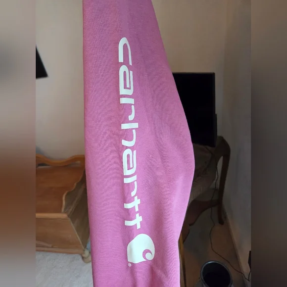 Carhartt Women's Mauve Crewneck Sweatshirt 3X Relaxed Fit - Picture 4 of 5